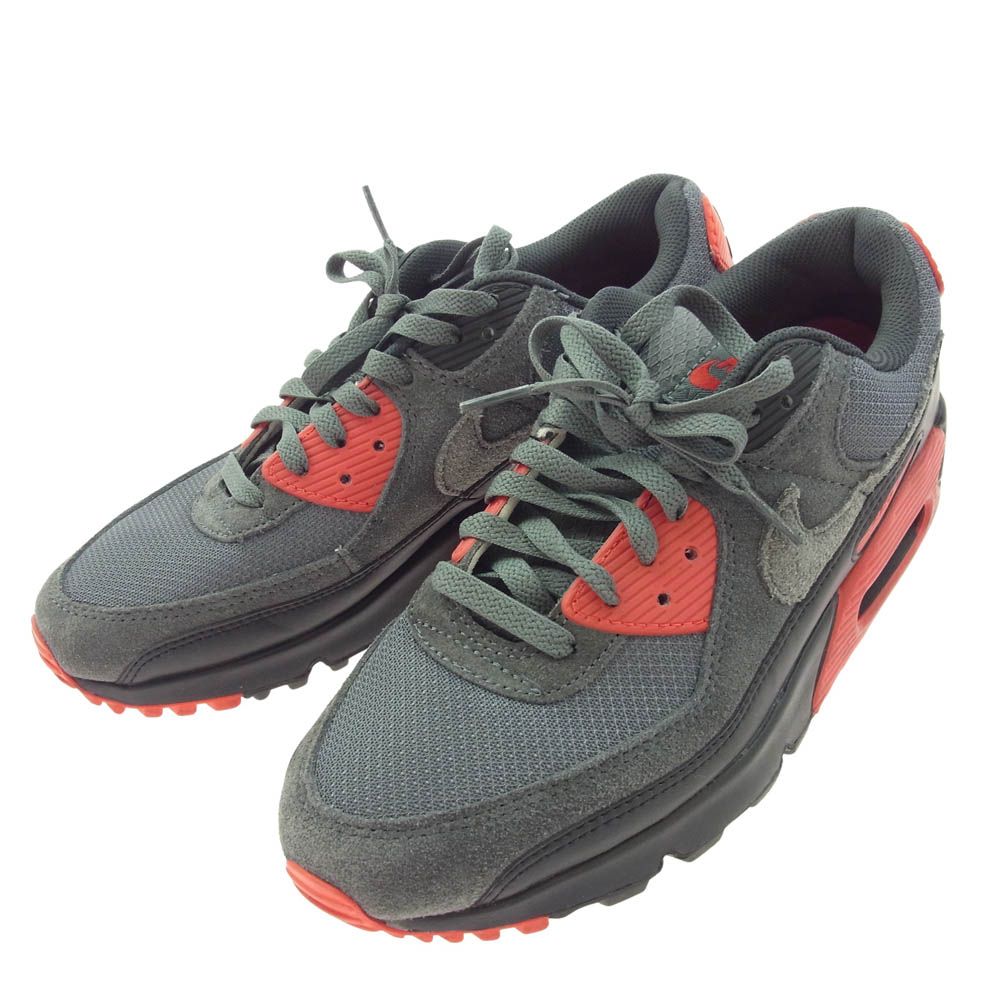 NIKE ナイキ DM0029-007 Air Max 90 Black Iron Grey Fire Red エア 