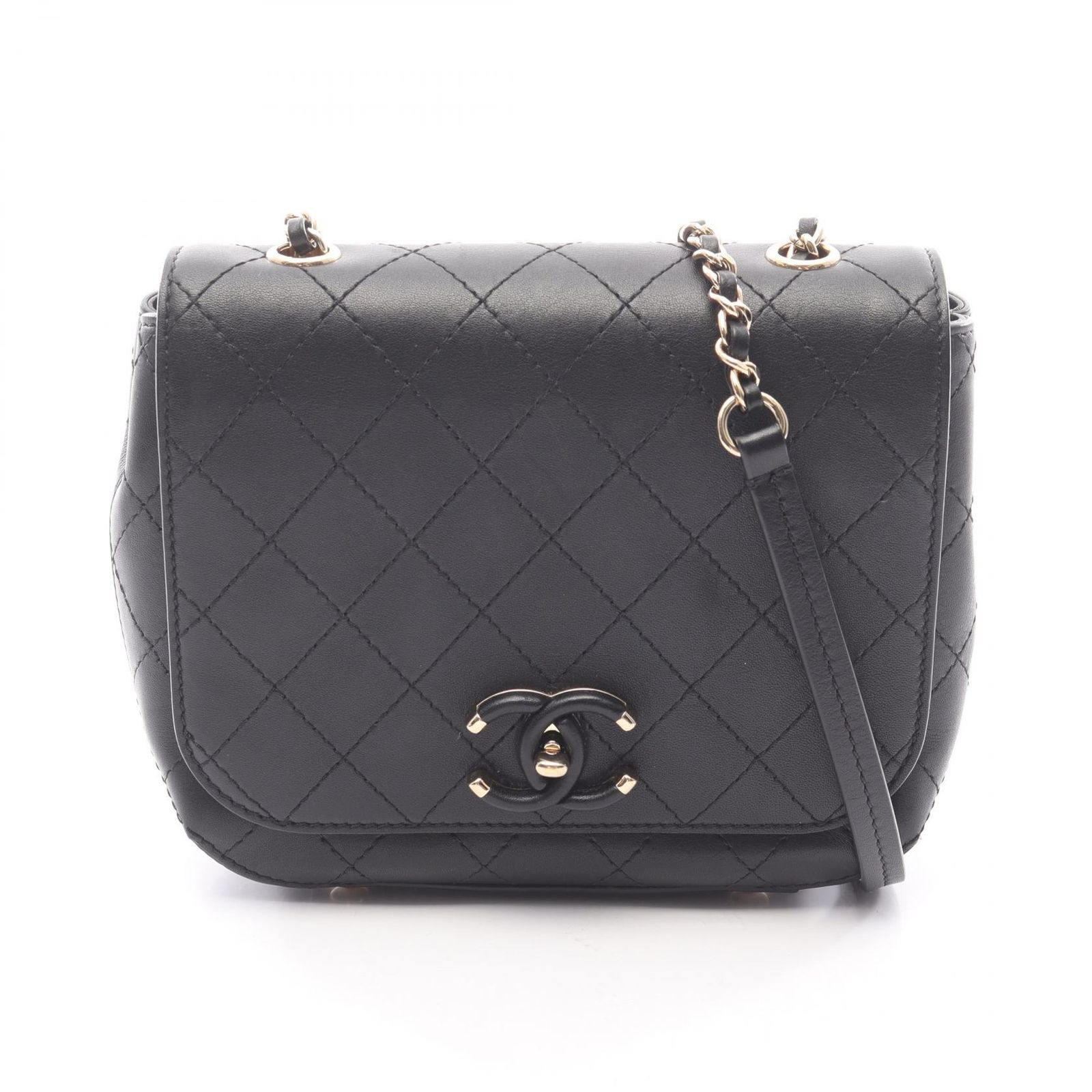 シャネル CHANEL ショルダーバッグ ミニマトラッセ AS0532 ブラック 