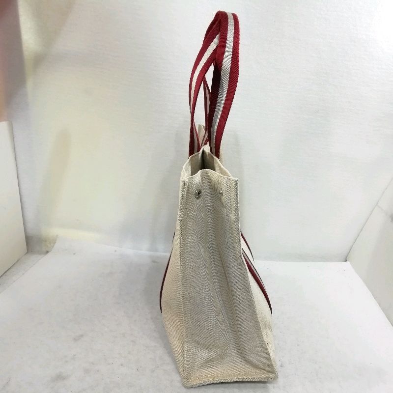 中古】BALLY バリー トートバッグ キャンバス ベージュ系☆難あり 