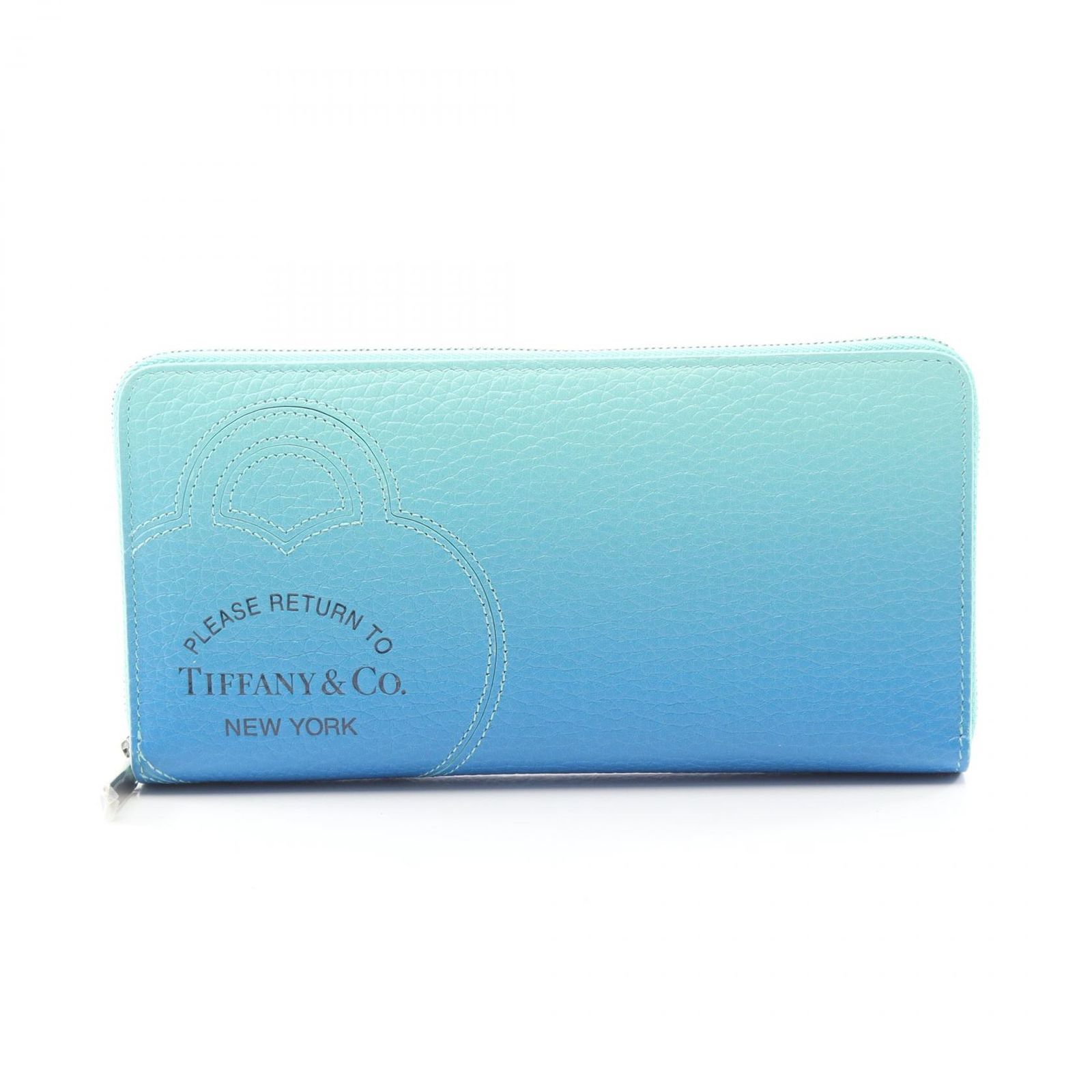希少！Tiffany & Co. 長財布 ティファニー ブルーアンティークレザー 新品未使用Tiffany & Co. ティファニーブルー 長財布-カワサキ