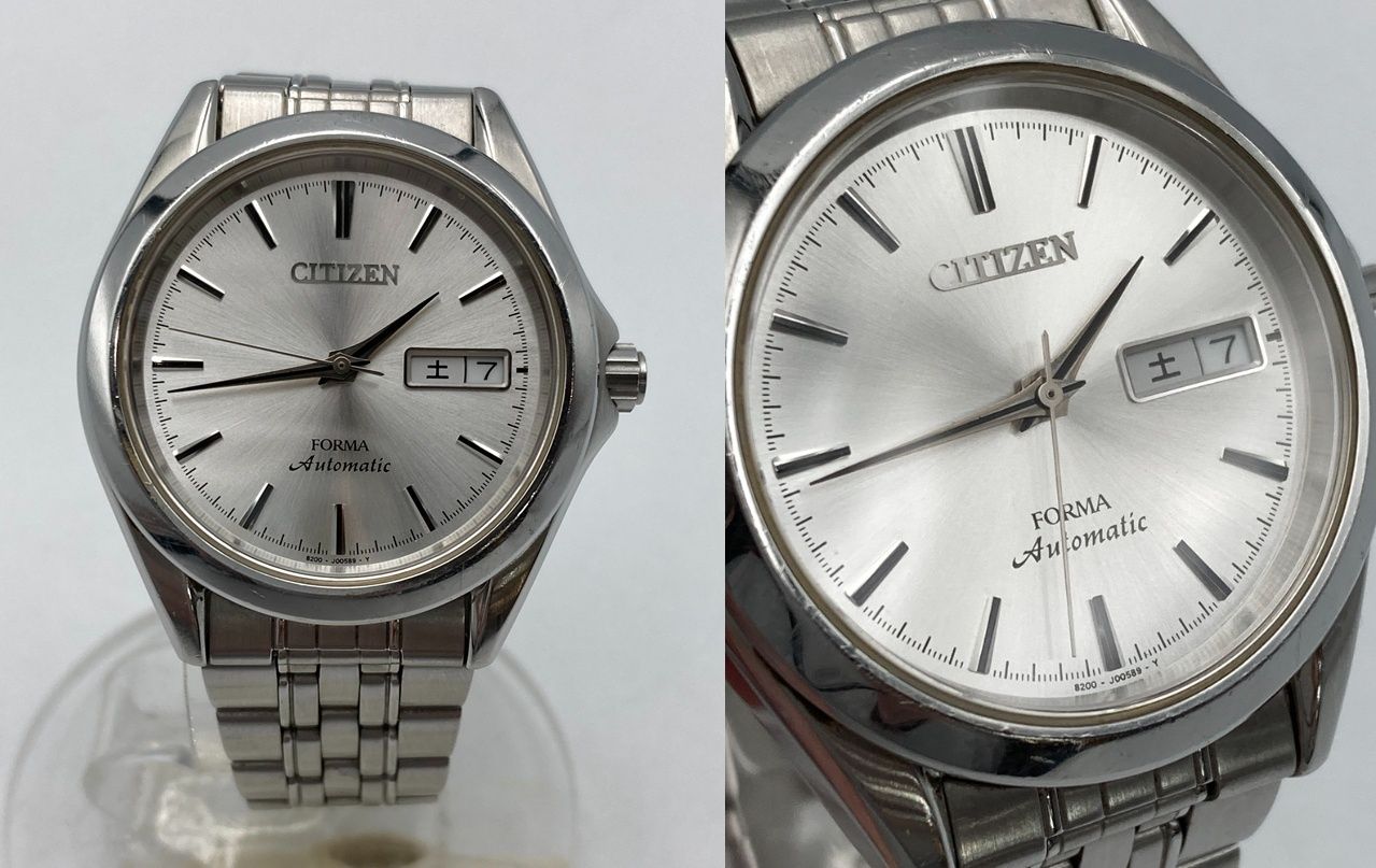  CITIZEN FORMA シチズン フォルマ オートマティック 腕時計 デイデイト FRV59 1992 メンズ アナログ 自動巻き D4 洗濯機対応 自動巻き時計 腕時計(アナログ)