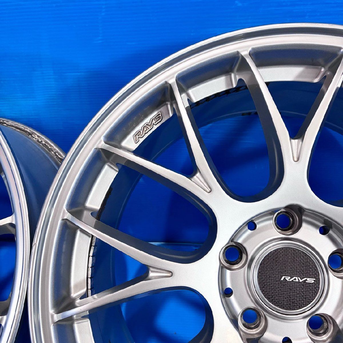 美品】RAYS HOMURA 2x8GT 18in 8J +43 PCD112 5H 57.1φ VW ゴルフ