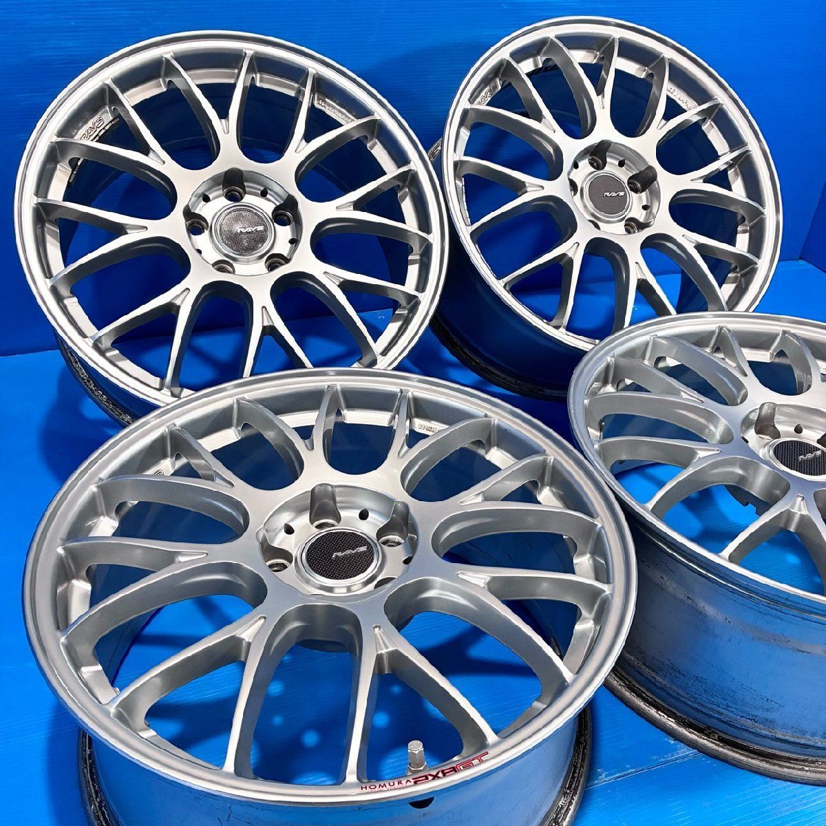 美品】RAYS HOMURA 2x8GT 18in 8J +43 PCD112 5H 57.1φ VW ゴルフ