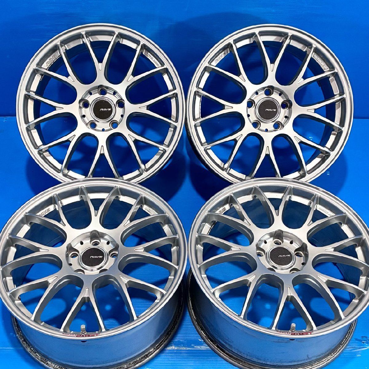 美品】RAYS HOMURA 2x8GT 18in 8J +43 PCD112 5H 57.1φ VW ゴルフ