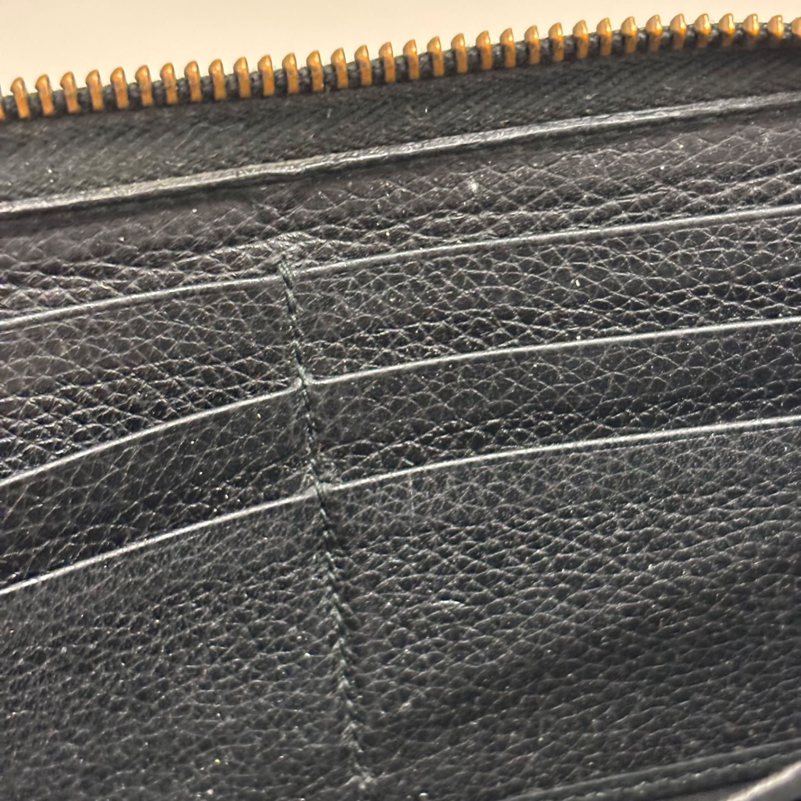 ☆ GUCCI グッチ 長財布 シェリーライン ロゴ ラウンドファスナー 
