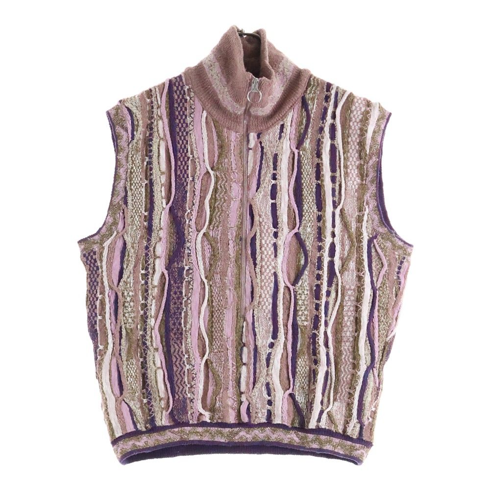 KAPITAL (キャピタル) 7G ニット GAUDYハーフZIPベスト パープル K2504KN814