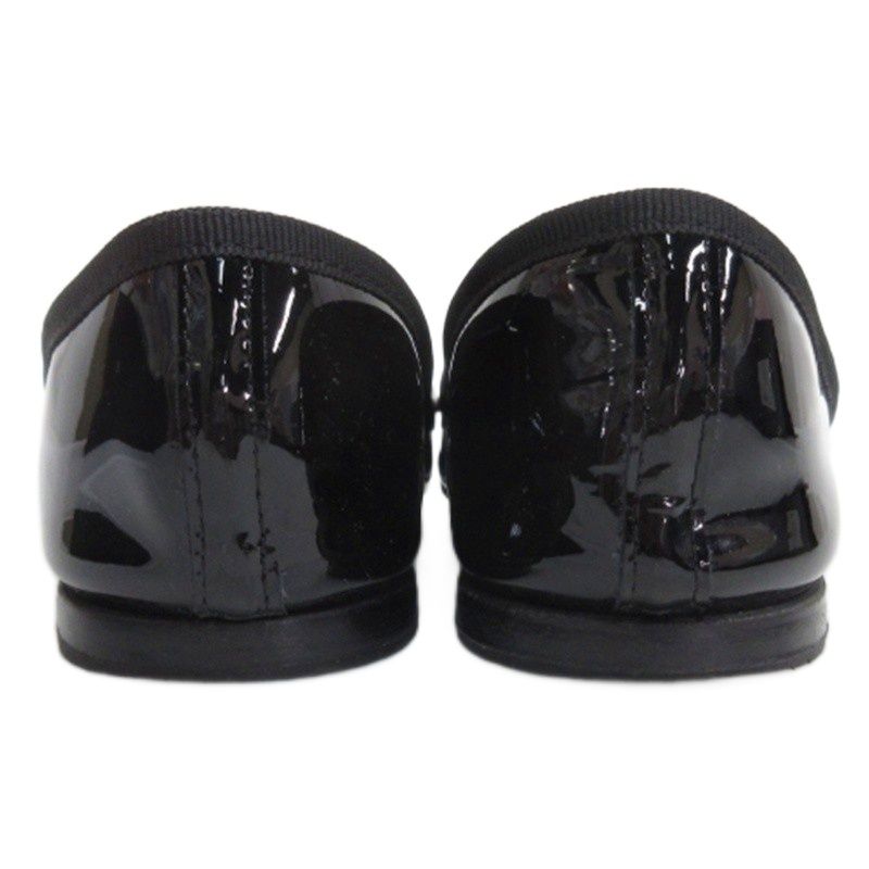 レペット Repetto エナメル フラットパンプス ブラック 38 □GY35