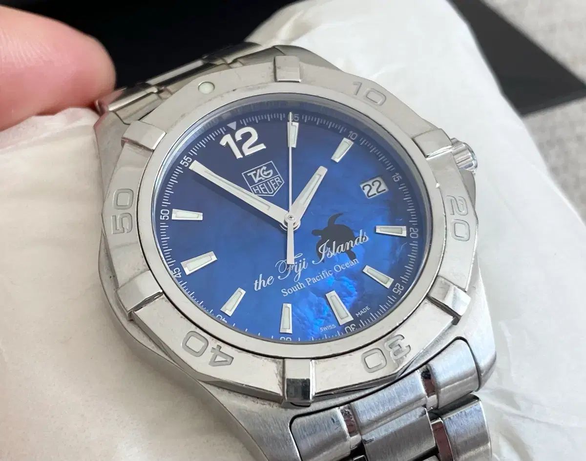 タグ ホイヤー アクアレーサー フィジー モデル 38mm オートメチック サンレイブルー