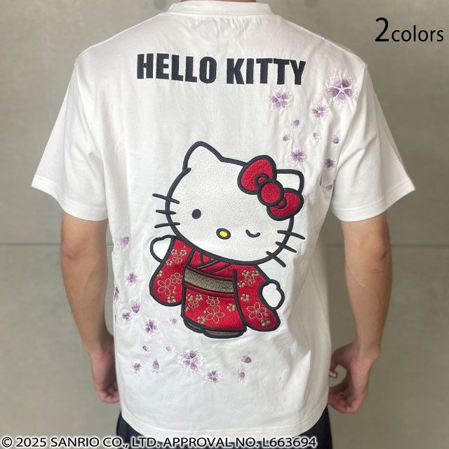 Hello Kitty×絡繰魂コラボ SAKURA半袖Tシャツ絡繰魂 絡繰魂 和柄