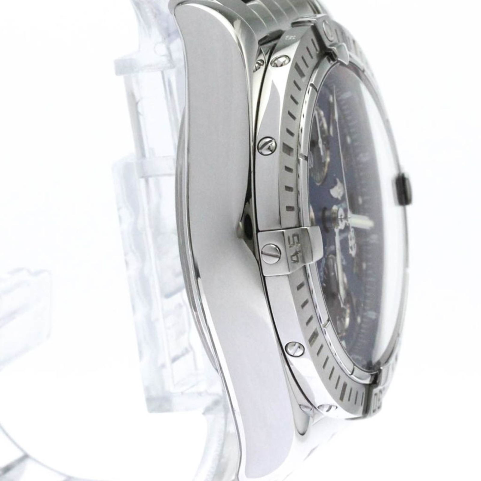  ブライトリング BREITLING クロノマット エボリューション ブルーインパルス ステンレススチール 自動巻き メンズ 時計 A13356 外装仕上げ済み デニム 自動巻き時計 腕時計(アナログ)