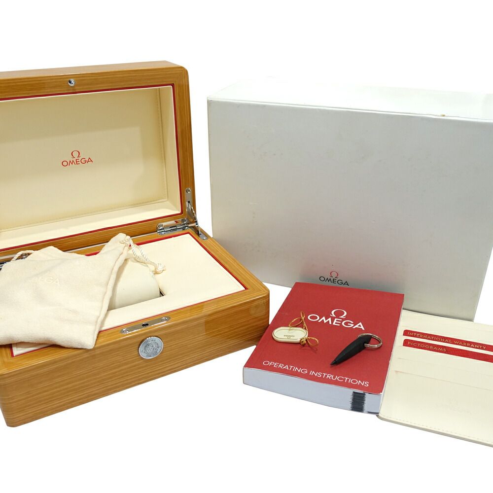  栄 オメガ スピードマスター レーシング 40mm 326 30 40 50 03 001 ステンレス ネイビー支 クロノグラフ 自動巻き メンズ 箱 保証書 ベーシック 自動巻き時計 腕時計(アナログ)