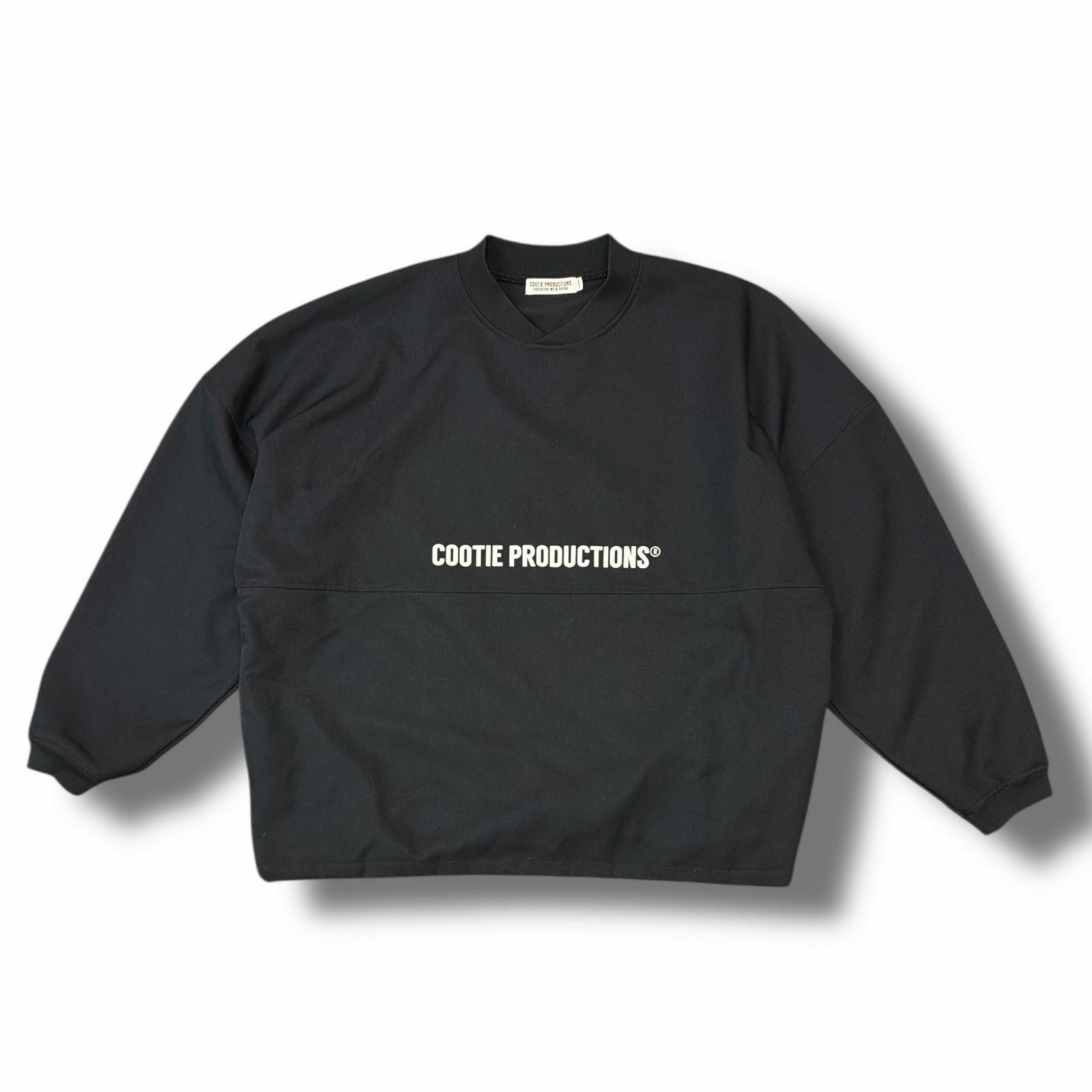 COOTIE Polyester Twill Football L/S Tee ポリエステルツイルフットボールカットソー クーティー CTE-22S305 ブラック L （9014M）
