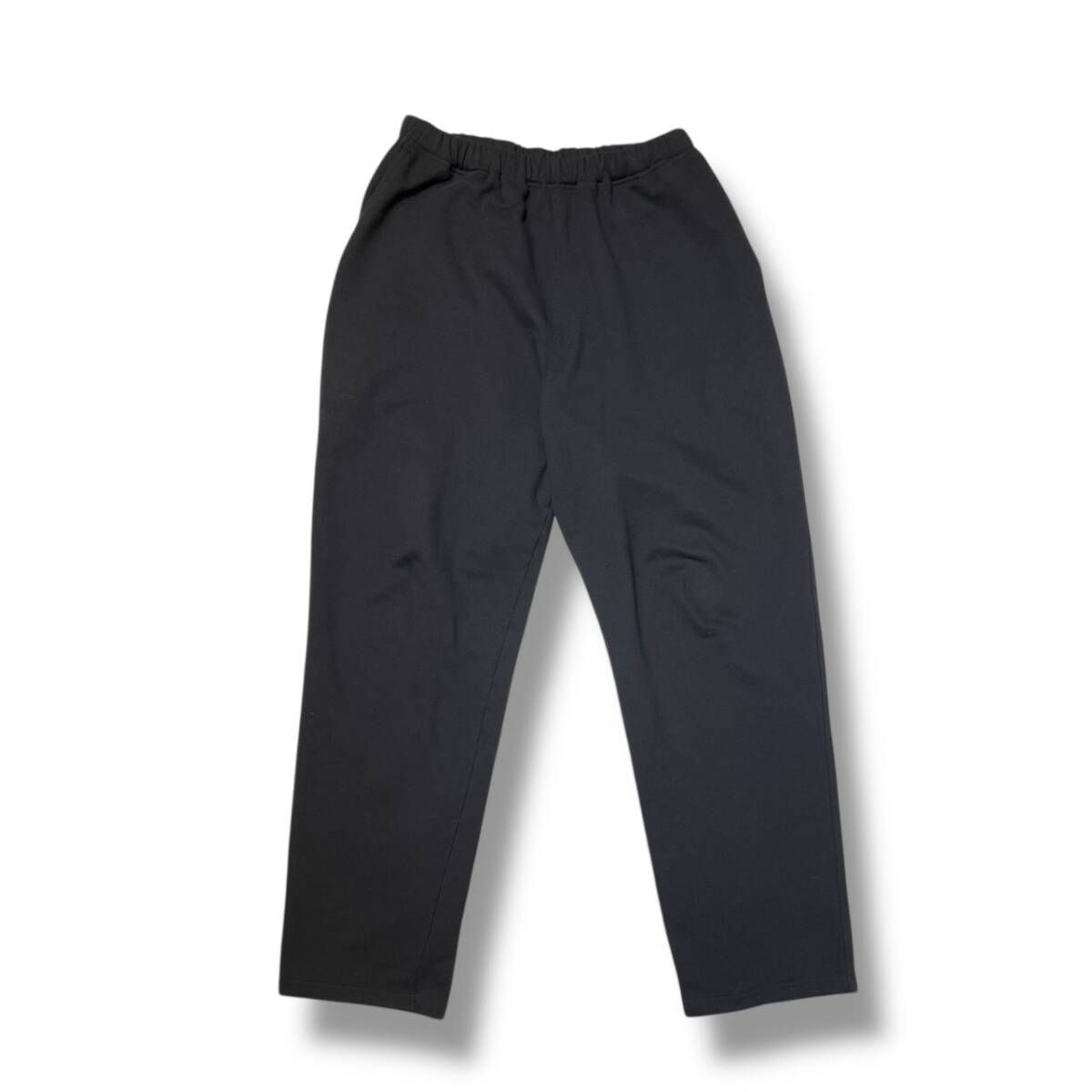 25aw COMOLI Cotton Long Pants Black size3 コットン裏毛ロングパンツ 