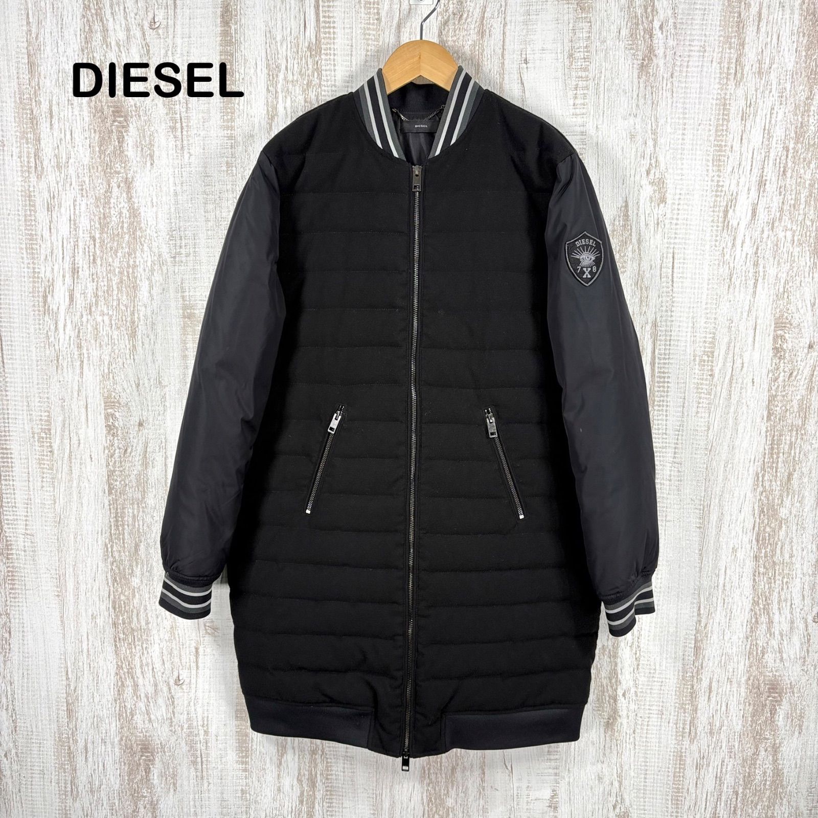 DIESEL ディーゼル ワンポイントロゴ ダブルジップアップ DIESEL ディーゼル ワンポイントロゴ ダブルジップアップ