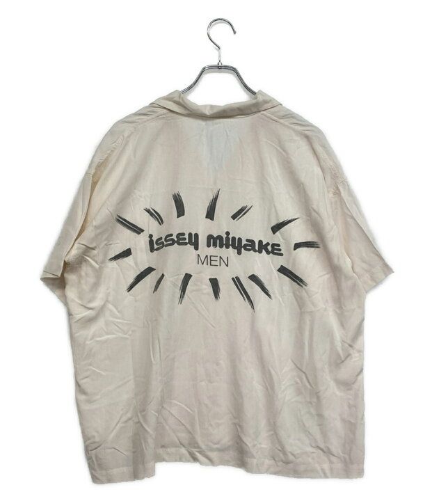 80s 筆タグ ISSEY MIYAKE MEN イッセイミヤケメン 開襟シャツ 半袖