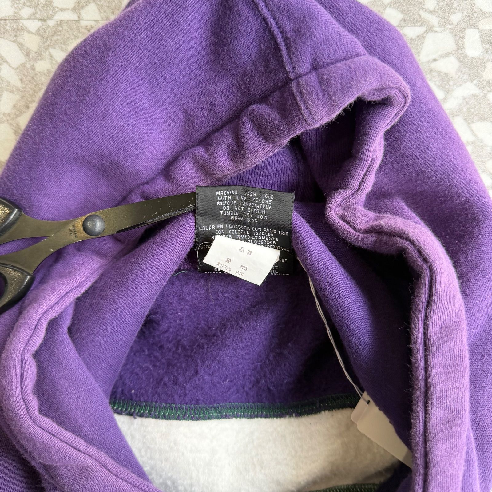 adidas / 00's logo hoodie オールドアディダス ビッグ刺繍ロゴ 肉厚