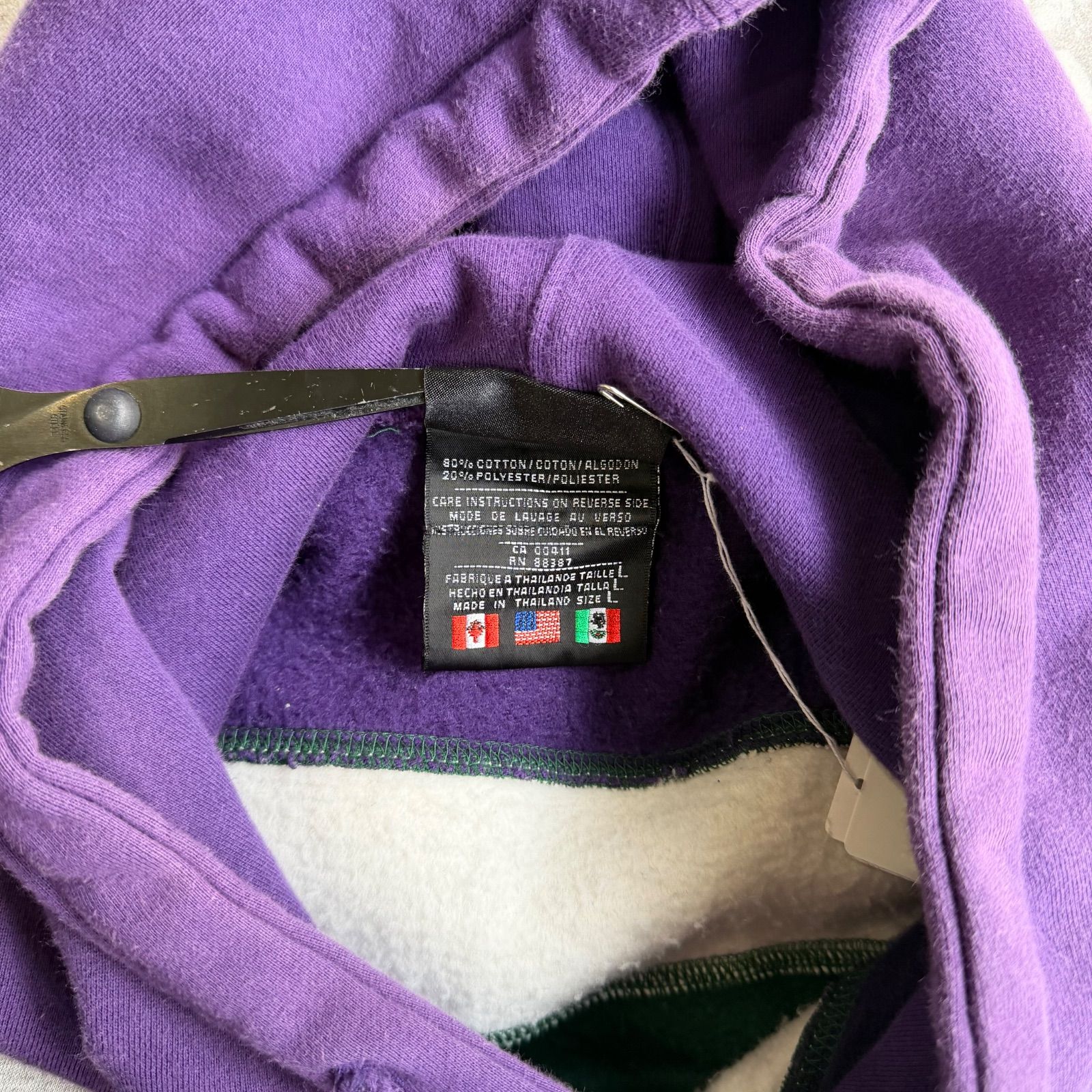 adidas / 00's logo hoodie オールドアディダス ビッグ刺繍ロゴ 肉厚