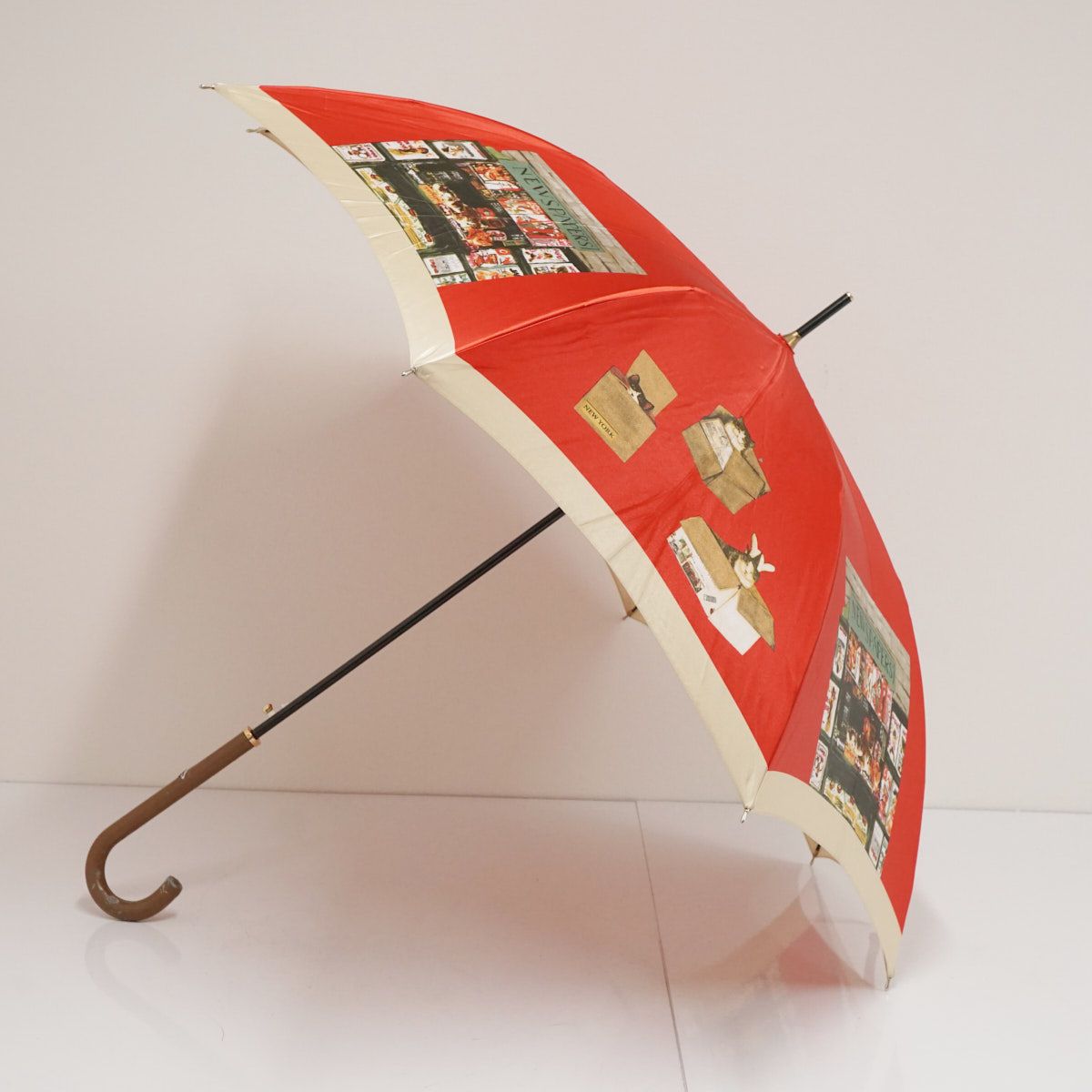 傘 Manhattaner's マンハッタナーズ USED品 ネコ 箱入り猫 本棚 個性的