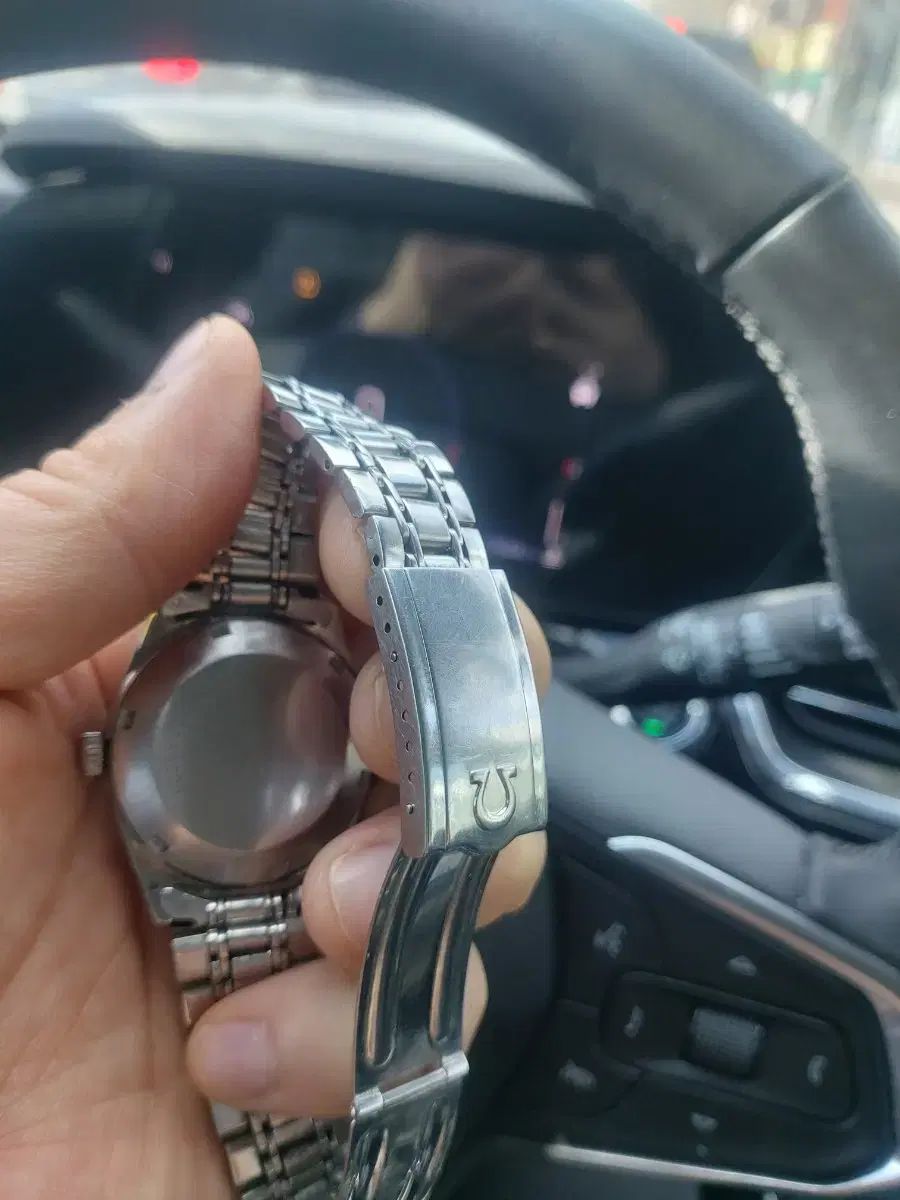  オメガ ジュネーブ オートマティック 時計 スチール レイヤード 自動巻き時計 腕時計(アナログ)