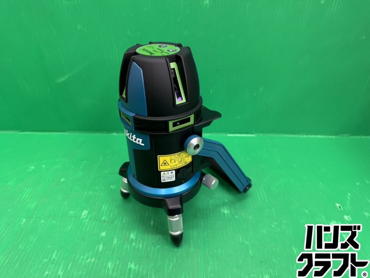  マキタ 10.8 V充電式屋内･屋外兼用墨出し器 グリーン フルライン 本体 ケース バッテリ 充電器 受光器別売 ♥ 保管品 光学機器 計測 検査