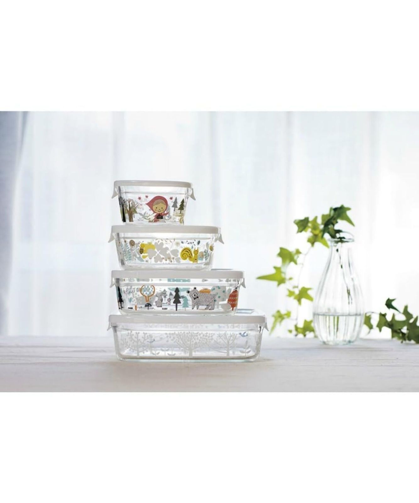 iwaki イワキ 耐熱ガラス 保存容器 シンジカトウ Petit bois セット パック レンジ PS