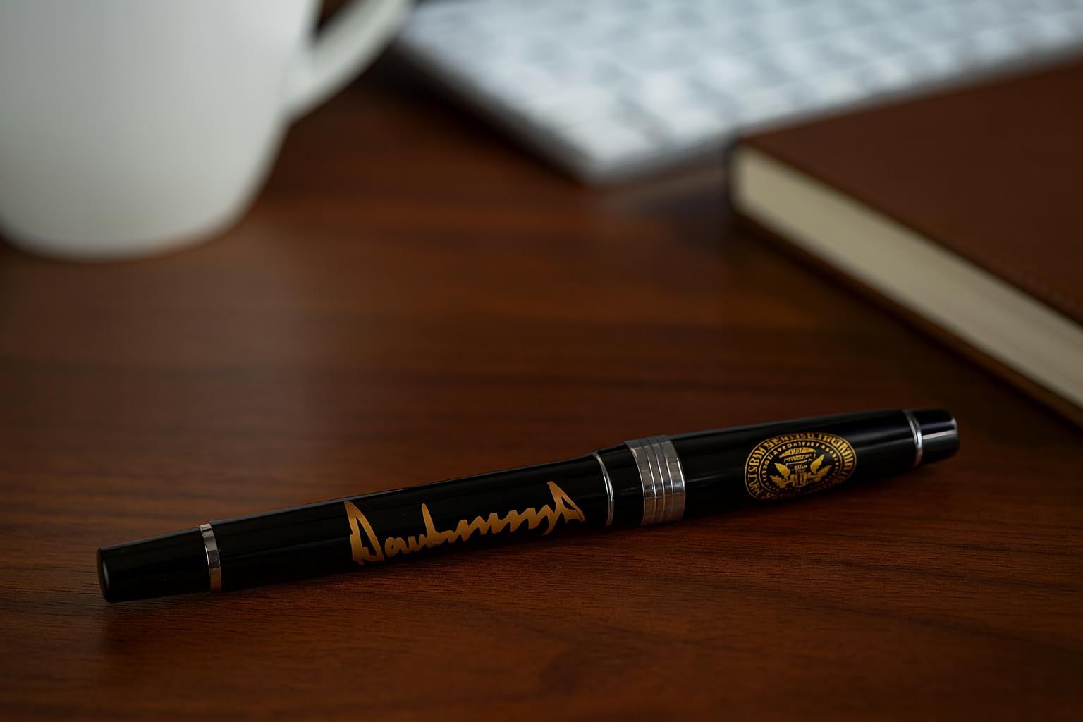 ドナルド トランプ大統領の署名ペン ブラック