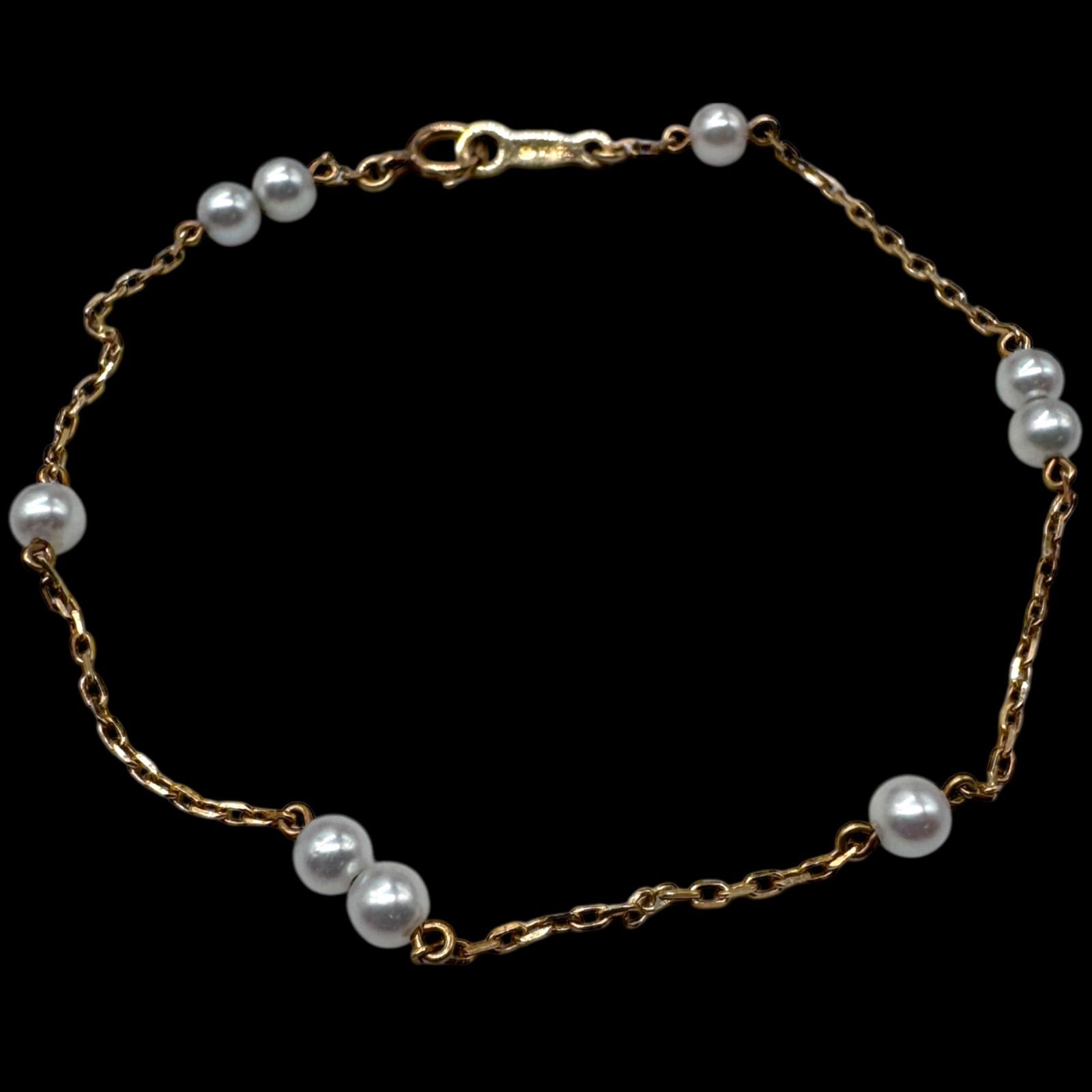 ブレスレット ミキモト MIKIMOTO アコヤパール | K18イエロー