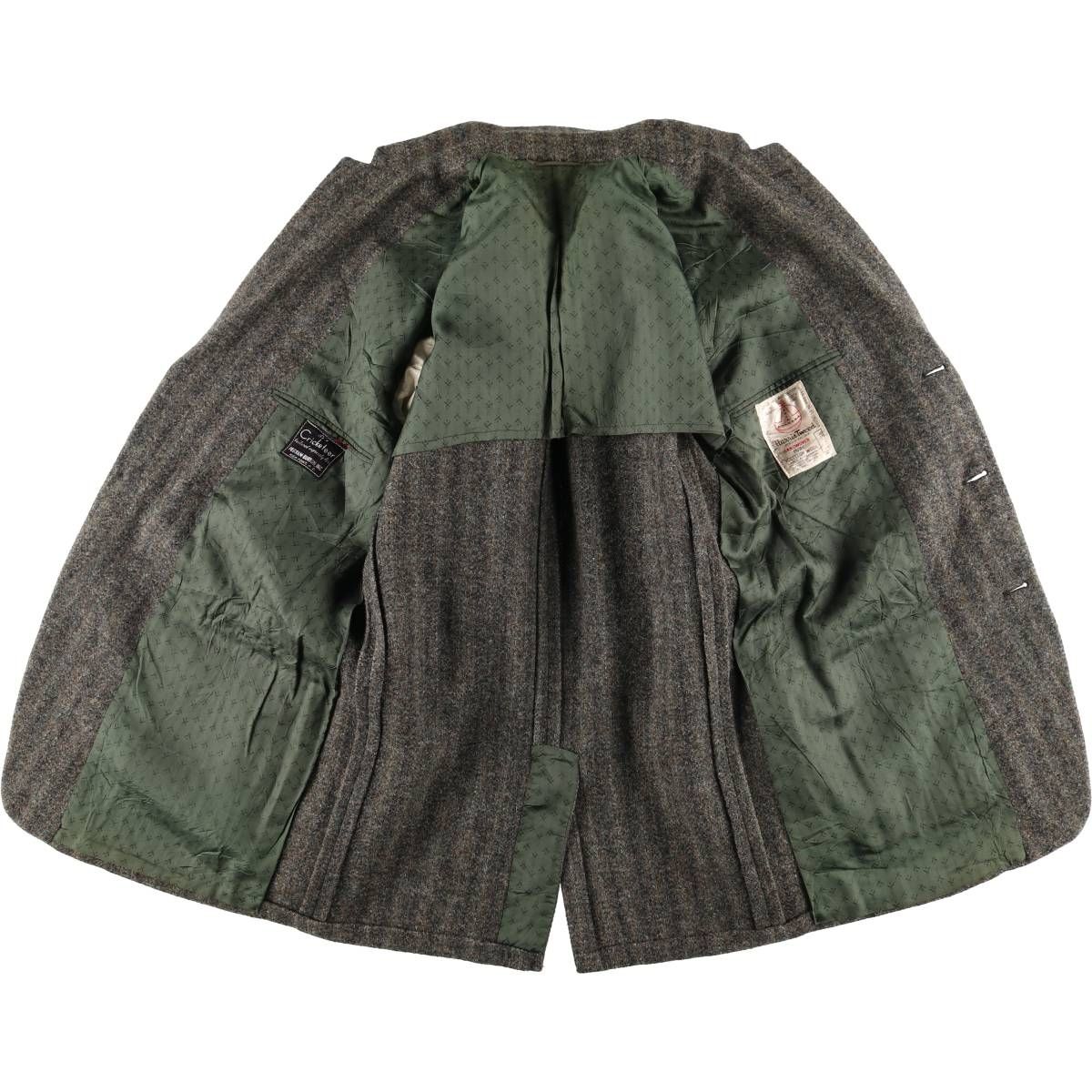 古着 Cricketeer Harris Tweed ハリスツイード ウールテーラード