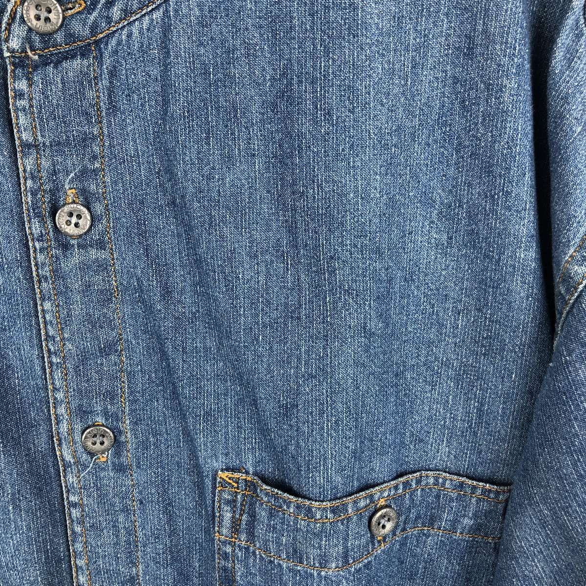 古着 90~00年代 カルバンクライン Calvin klein JEANS ノーカラー 長袖 
