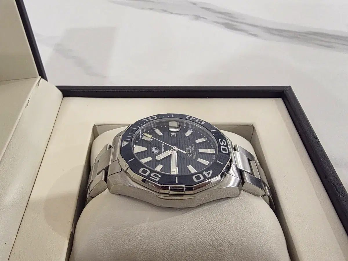  タグ ホイヤー アクアレーサー デニム版 オート WAY201B デニムシャツ 自動巻き時計 腕時計(アナログ)