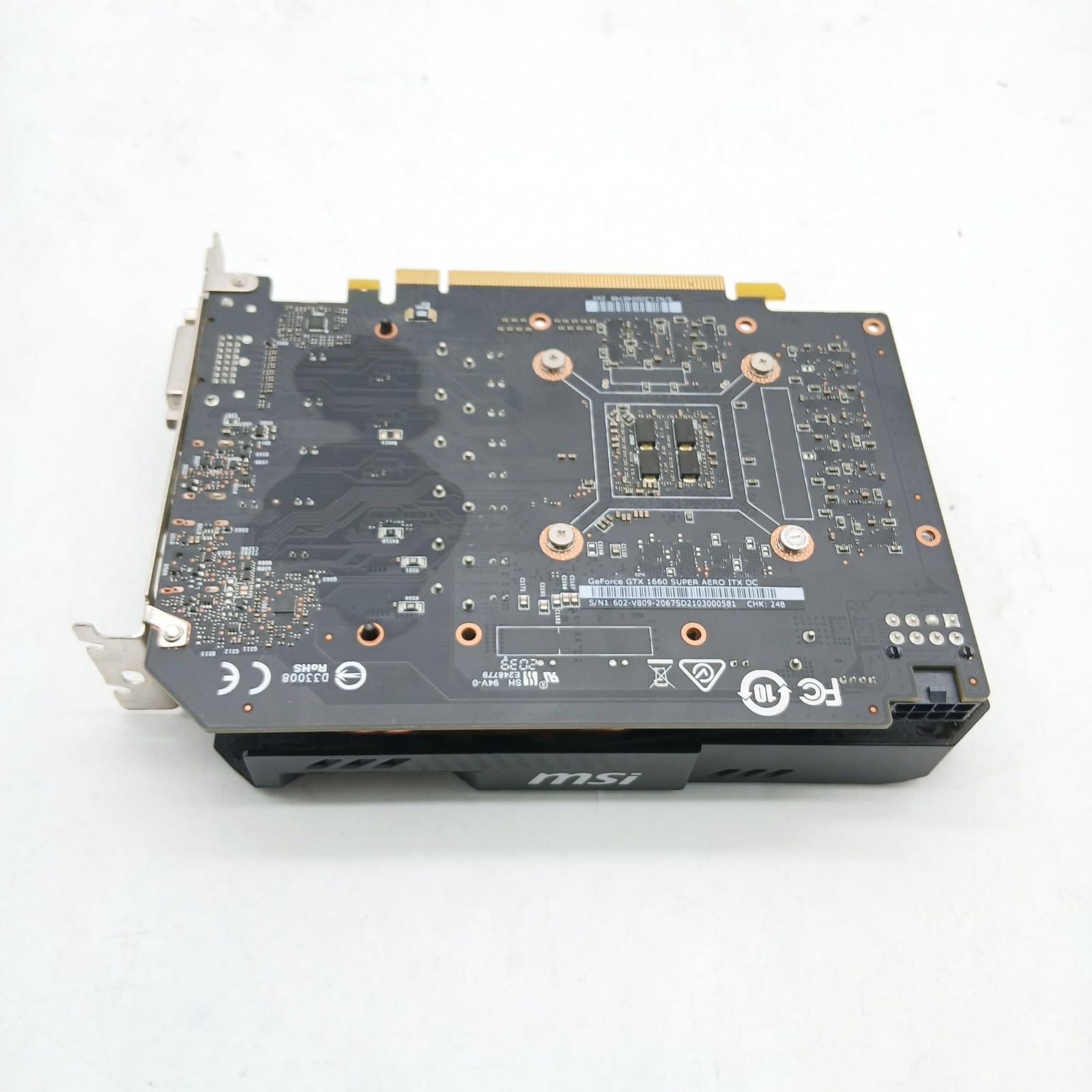 No.4994 MSI GeForce GTX 1660 SUPER AERO ITX OC グラフィックス