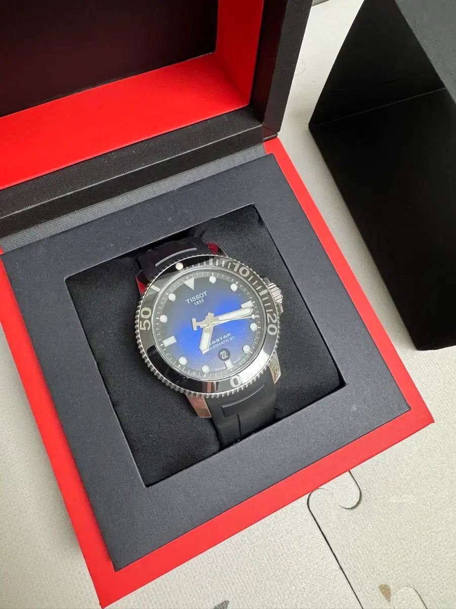  TISSOT ティソ スターパワマティック 80 デニム版 速乾素材 自動巻き時計 腕時計(アナログ)