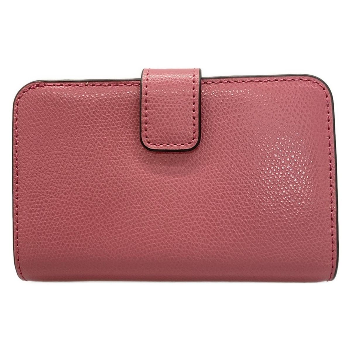 FURLA(フルラ) 2つ折り財布美品 カメリア ピンク L字ファスナー レザー