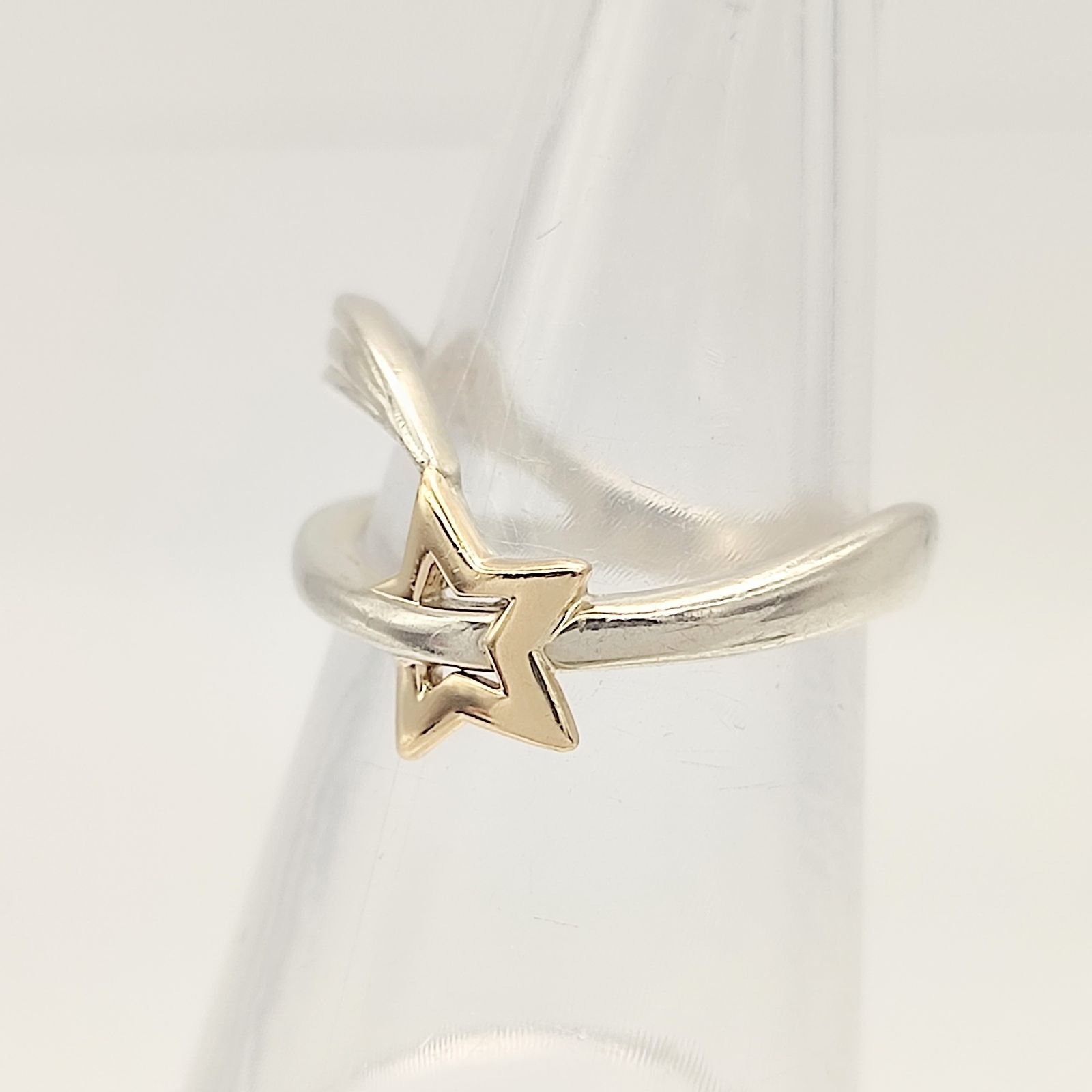美品】STAR JEWELRY スタージュエリー スターデザインコンビリング K14