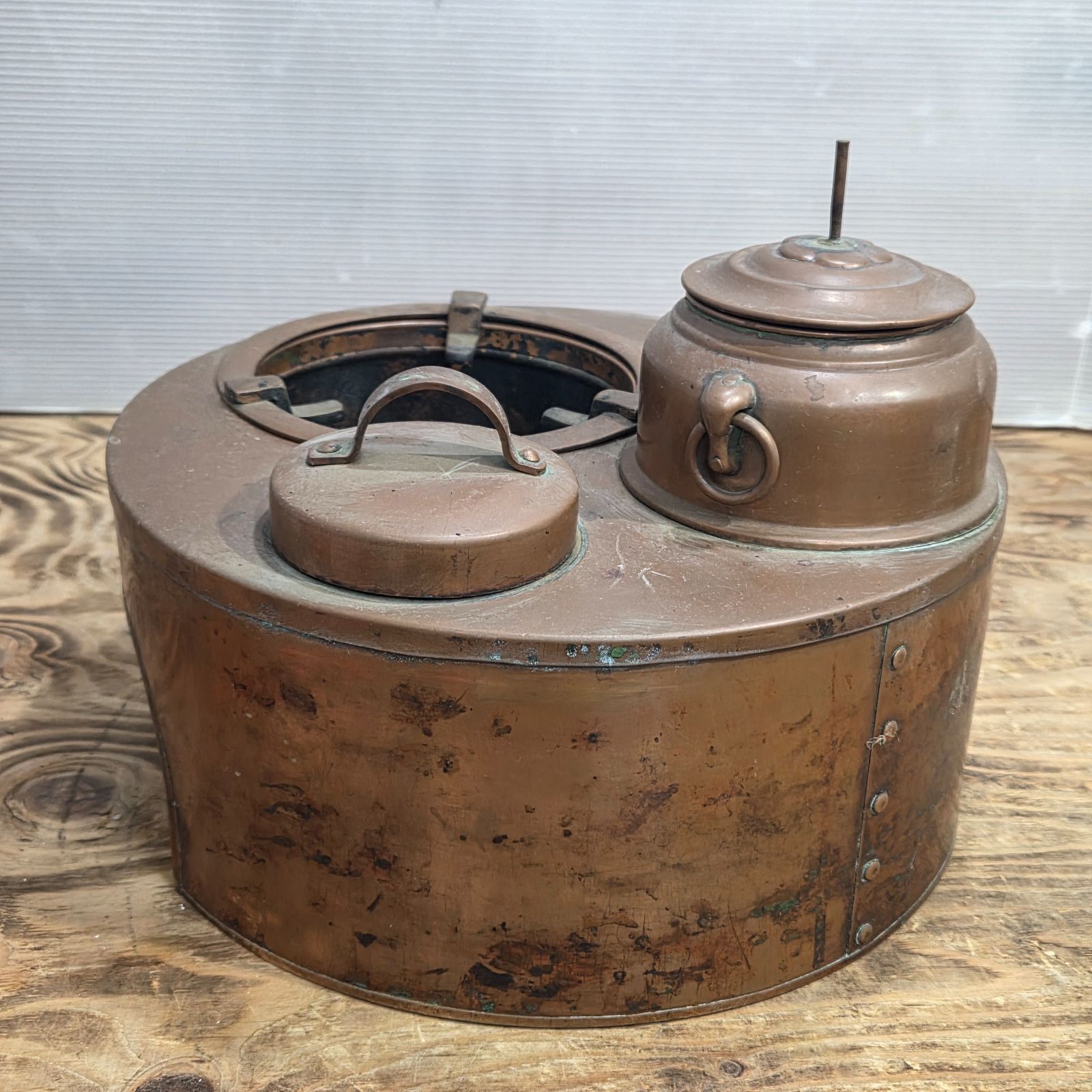 2 S01835 燗銅壺 かんどうこ 酒燗器 火鉢道具 古民具 アンティーク