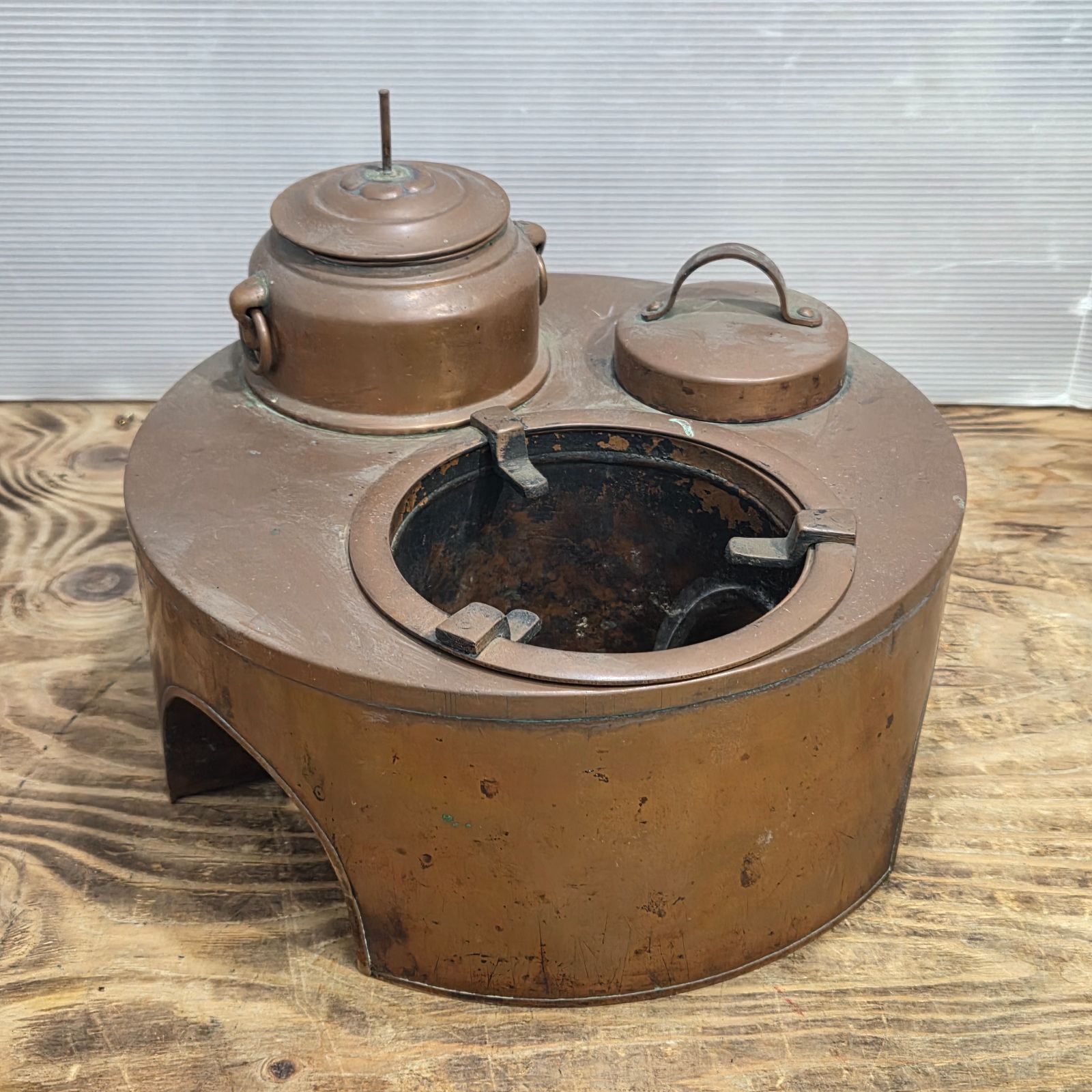 2 S01835 燗銅壺 かんどうこ 酒燗器 火鉢道具 古民具 アンティーク