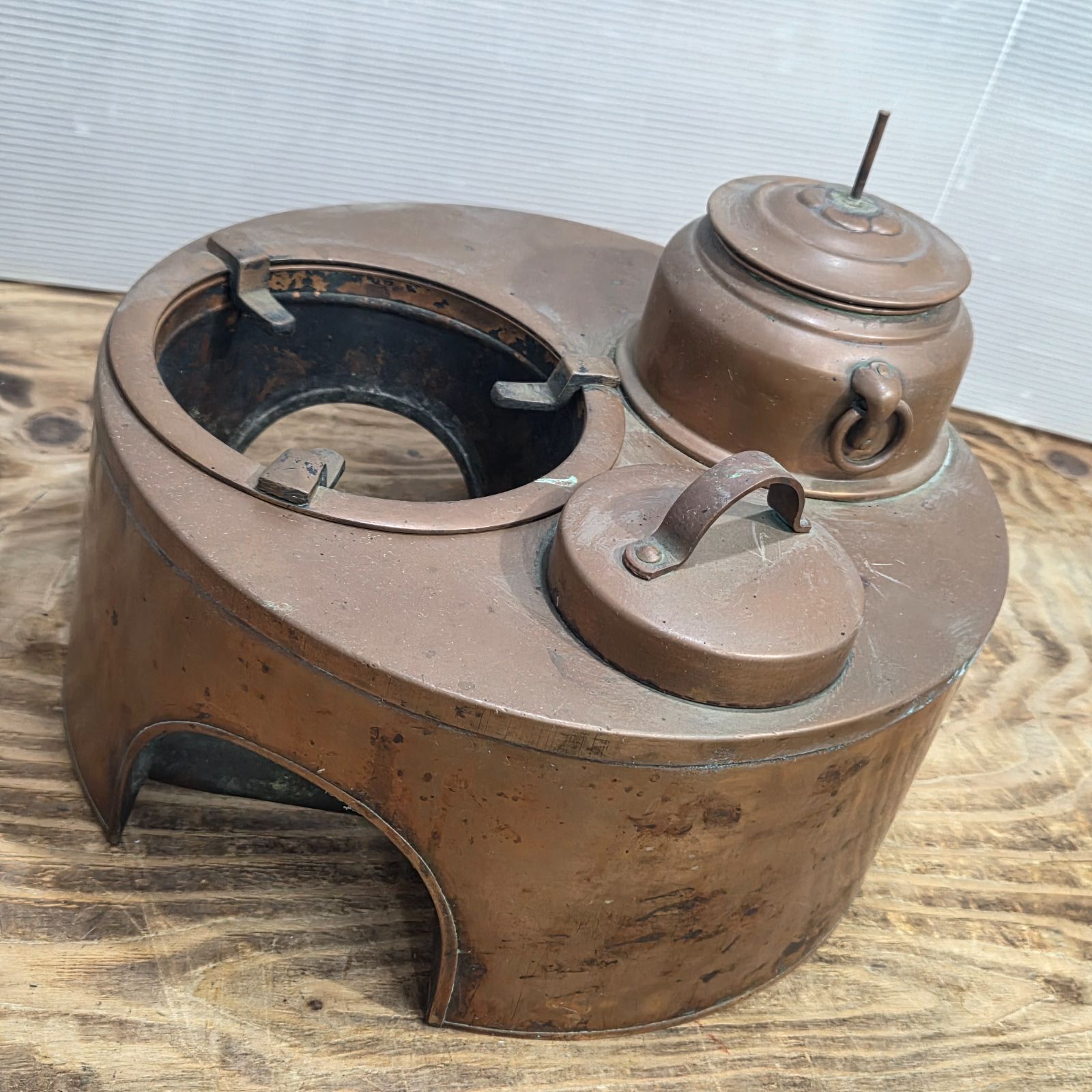 2 S01835 燗銅壺 かんどうこ 酒燗器 火鉢道具 古民具 アンティーク