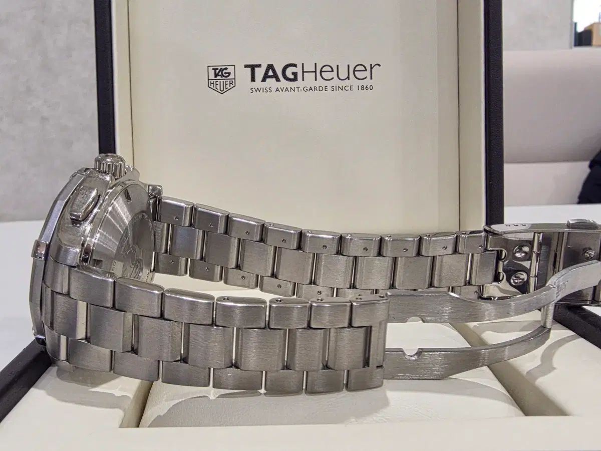  TAG Heuer タグ ホイヤー アクアレイサー クロノグラフ デニム版 スチールベゼル CAP2112 フィット感 自動巻き時計 腕時計(アナログ)