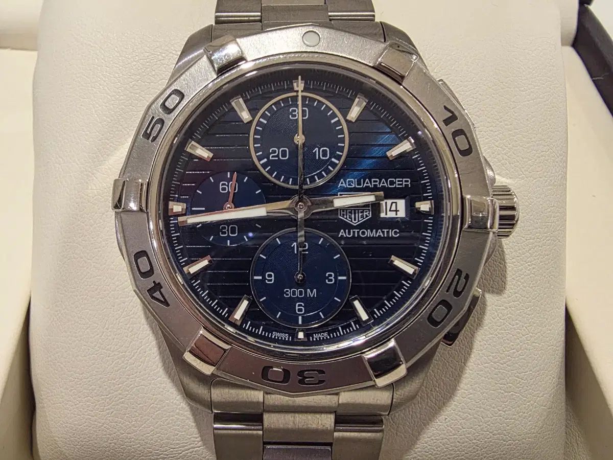 TAG Heuer タグ ホイヤー アクアレイサー クロノグラフ デニム版 スチールベゼル CAP2112