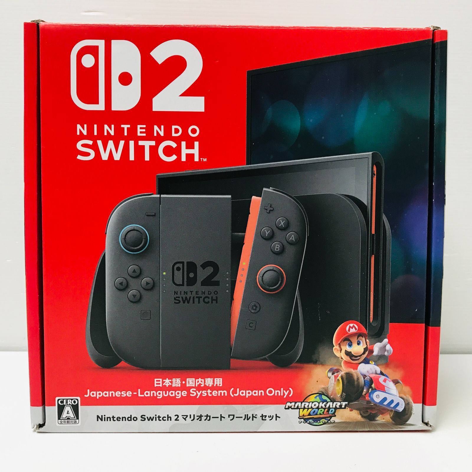 Nintendo Switch 2 マリオカートセット ニンテンドースイッチ2 日本語 マリオカート使用不可 初期化済み 本体 A 01 076