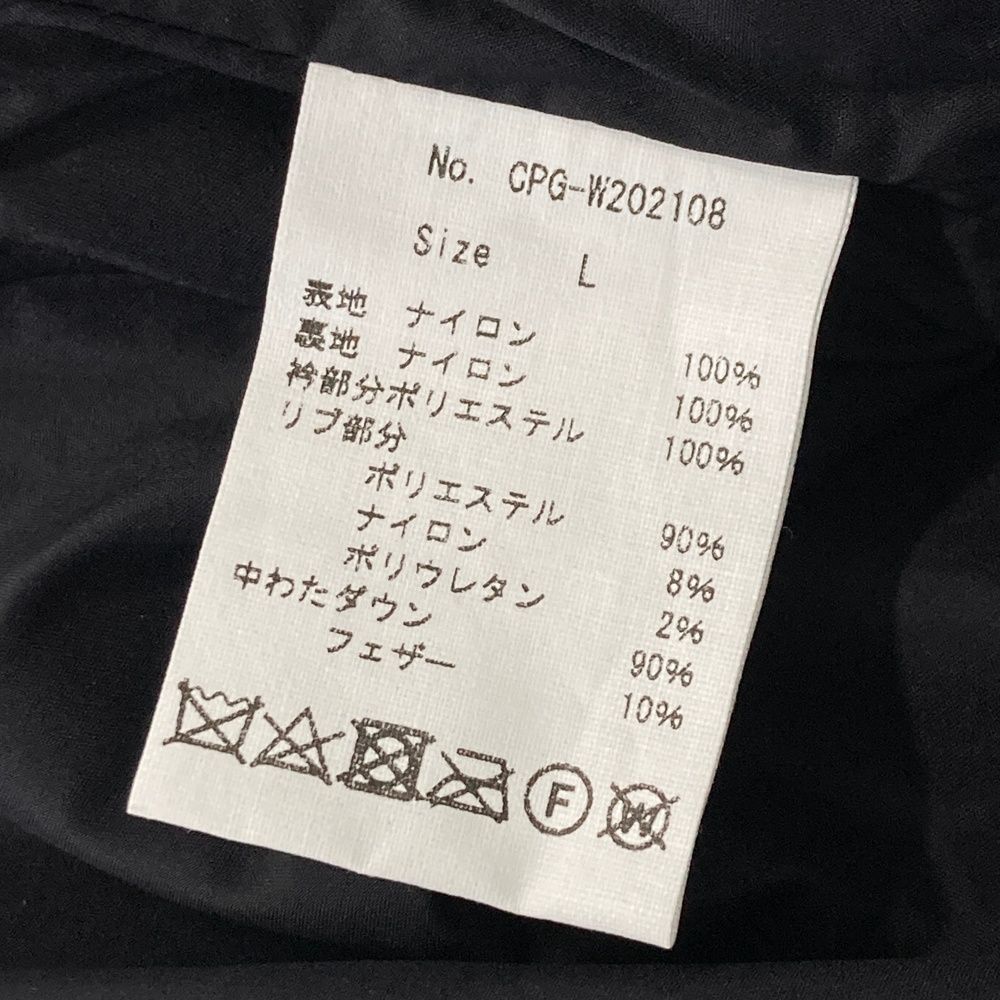 サイズ：L CPG GOLF シーピージーゴルフ ショートダウンジャケット