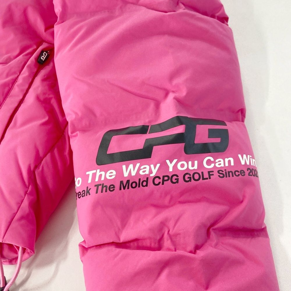 サイズ：L CPG GOLF シーピージーゴルフ 中綿 ダウンジャケット ピンク