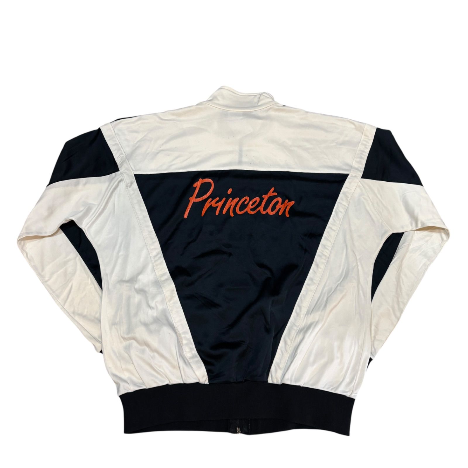 80s USA製 Adidas Track JKT L 白 ネイビー アディダス トラック