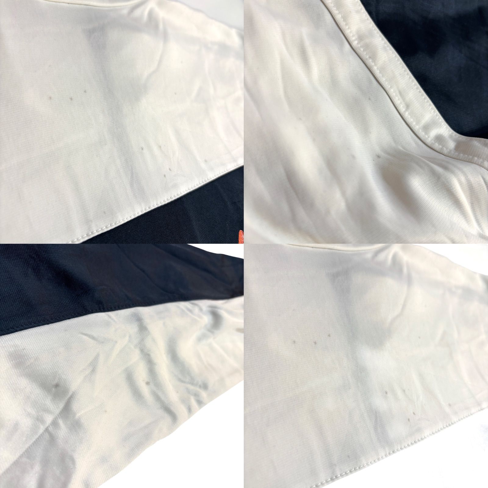 80s USA製 Adidas Track JKT L 白 ネイビー アディダス トラック 