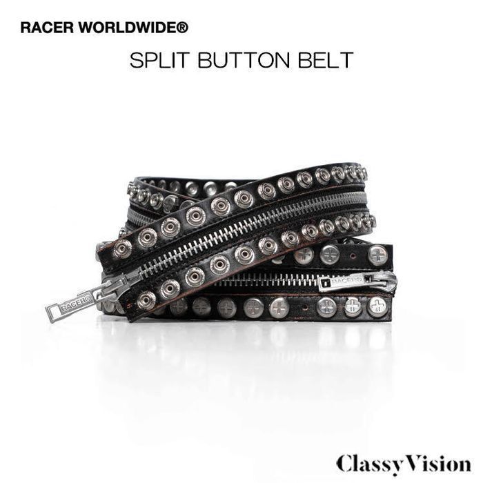 RACER WORLDWIDE レーサーワールドワイド カウレザーベルト 【牛皮