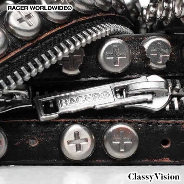 RACER WORLDWIDE レーサーワールドワイド カウレザーベルト 【牛皮