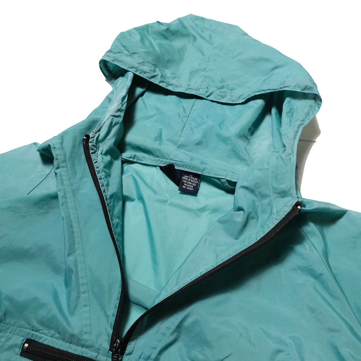 90's ギャップ GAP ナイロン アノラックパーカー (S) ターコイズ系