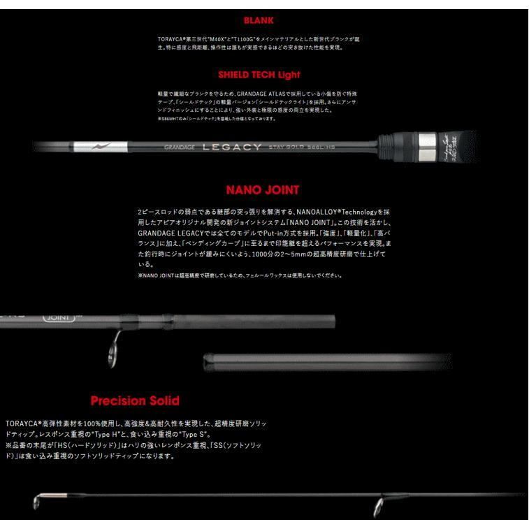 アピア グランデージ レガシー ハイパースティンガー S 56 L HS アジングロッド 釣具