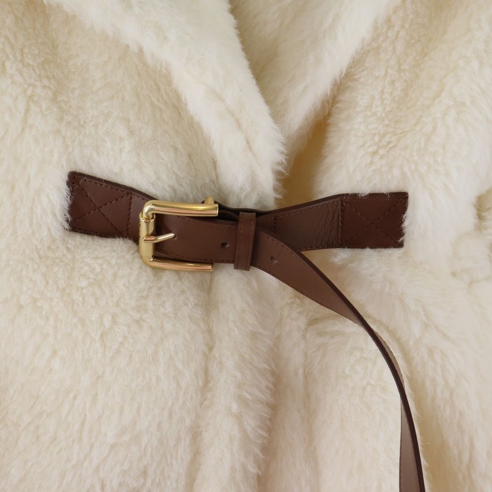 Max Mara (マックスマーラ) テディベア ケープ ポンチョ ベルト付き 