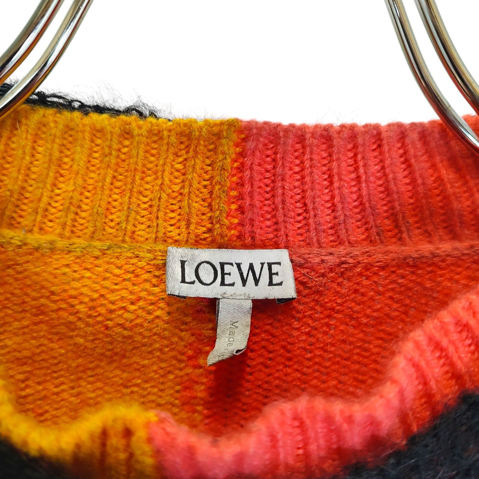 LOEWE ロエベ 20AW レイヤード ウール モヘア 長袖 ニット セーター 